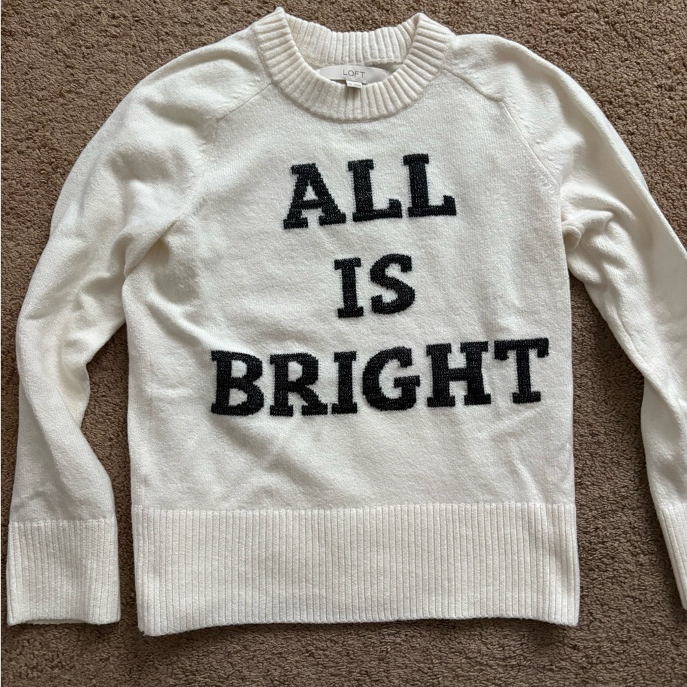 LOFT All is bright sweater